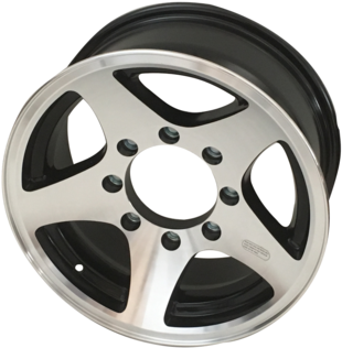 16" X 6" /8-6 - Hubcap (339x480), Png Download