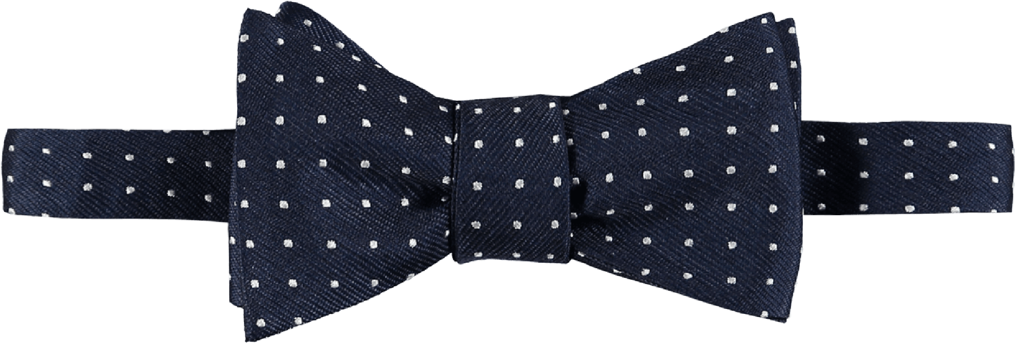 Bow Tie Silk Navy Blue Spotted 1 - Boys The Tie Bar Silk Bow Tie (2128x2128), Png Download