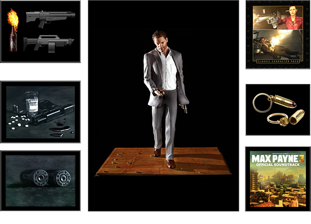Max Payne 3 Collector's Edition (641x462), Png Download