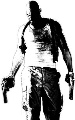 Max Payne 3 Black (320x434), Png Download