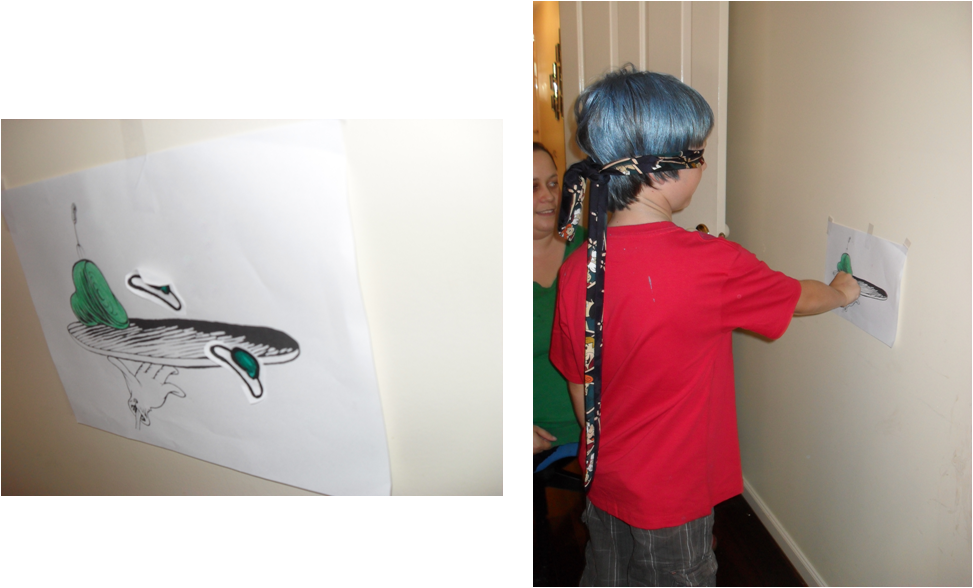 Thing 1 Playing Pin The Eggs On The Ham - Wall (973x588), Png Download