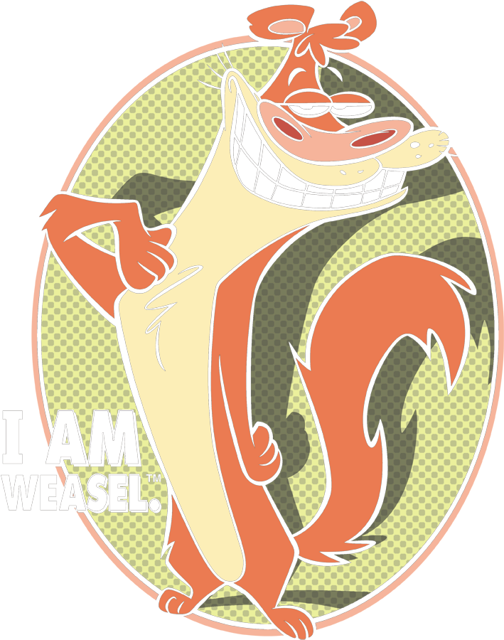 I Am Weasel Weasel Men's Ringer T-shirt - I Am Weasel (779x954), Png Download