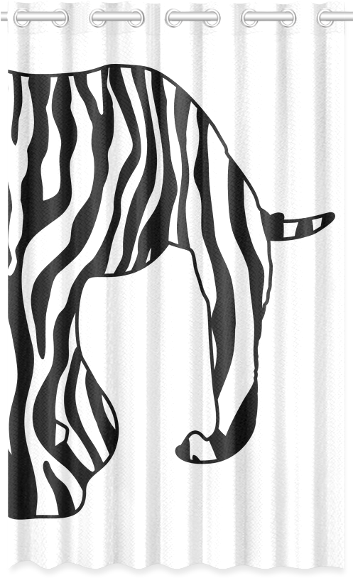 Zebraphant Elephant With Zebra Stripes Black White - Interestprint Personalized Backpack Elephant With Zebra (500x500), Png Download