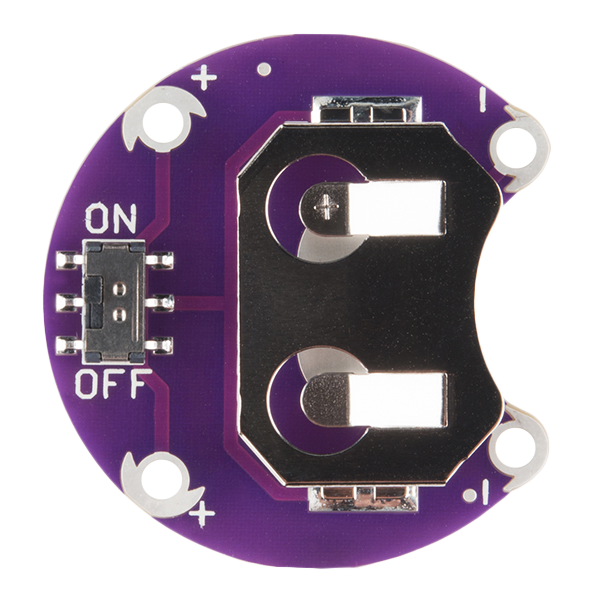 Lilypad Coin Cell Battery Holder - Arduino Coin Cell Battery (600x600), Png Download