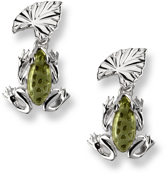 Nicole Barr Designs Sterling Silver Frog And Lilypad - Silver (800x800), Png Download