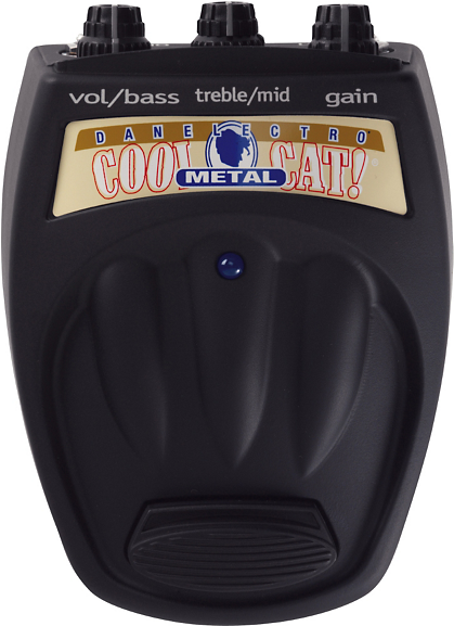 Danelectro Cool Cat Transparent Cto-1 Overdrive Guitar - Danelectro Cool Cat Metal (548x576), Png Download