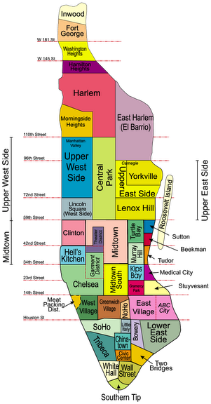 I Love New York - Nyc Neighborhoods (353x640), Png Download