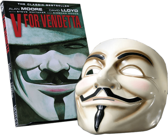 V For Vendetta Graphic Novel And Mask Set - V For Vendetta Deluxe Collector Set By Alan Moore (600x600), Png Download