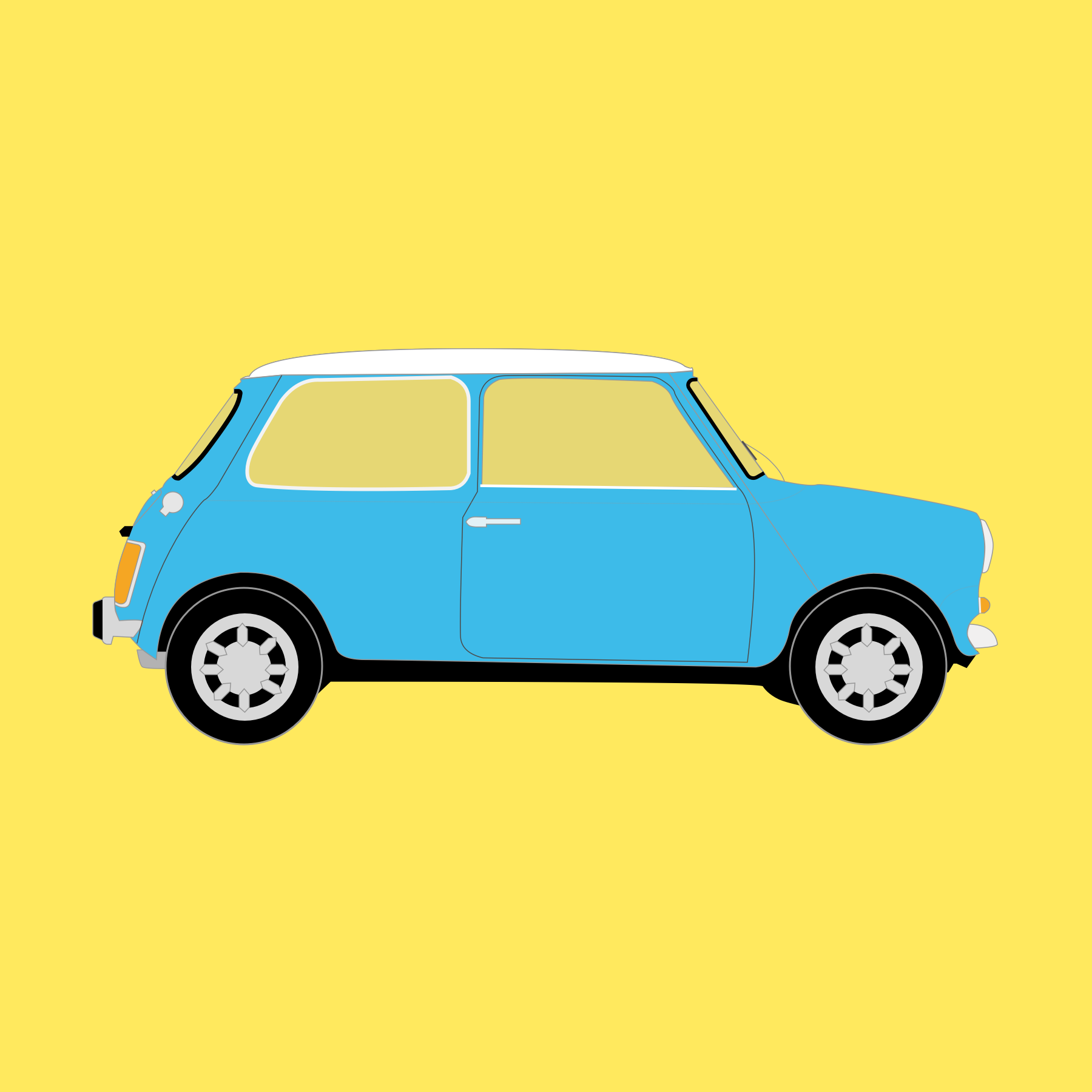 13- Mini Cooper - City Car (1800x1800), Png Download