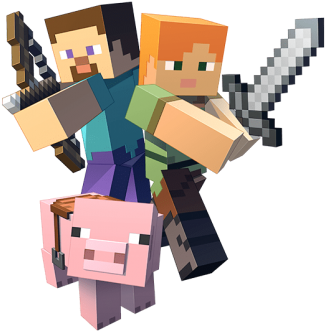 Minecraft Clipart Transparent Png Images - Minecraft Png (400x379), Png Download