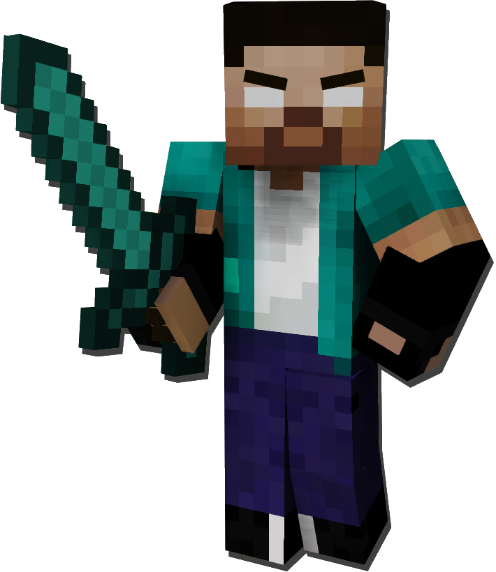 636395485149563309 - Minecraft Render Skin Png (710x820), Png Download