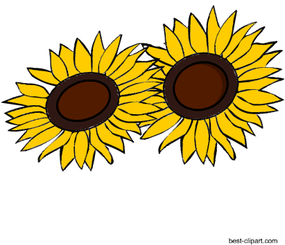 Free Clip Art Image Of Sun Flowers - Sunflower (450x450), Png Download