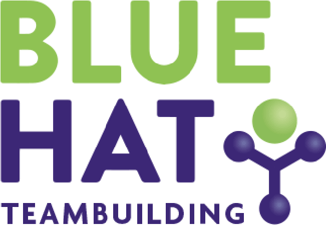 Corporate Team Building Activities & Events London - Blue Hat Team Building Logo (650x463), Png Download
