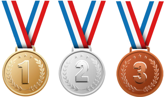 Gold Medal Team Building - Gold Silver Bronze Medal Png (544x320), Png Download