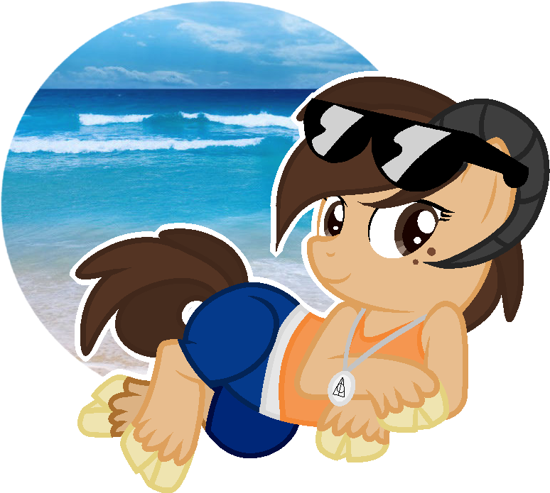 Mintoria, Beach, Clothes, Earth Pony, Female, Horns, - Us Adjustable Retro Wood Bamboo Sunglasses Polarized (869x747), Png Download