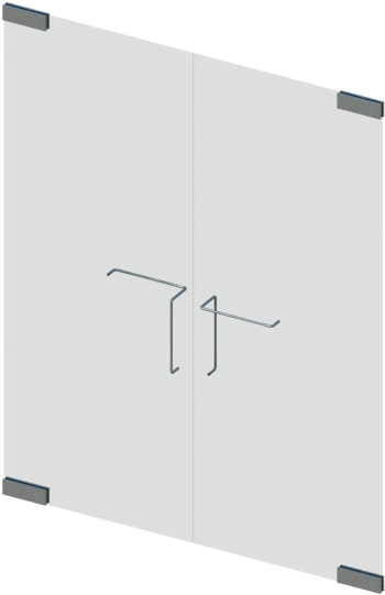 Puerta Vidrio Oscilante 2h - Ceiling (659x758), Png Download