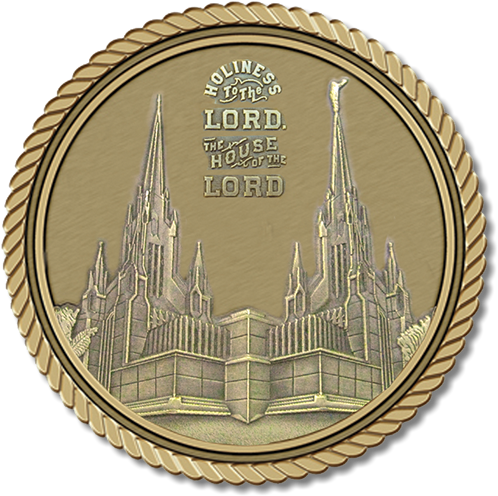 Lds Temple San Diego - Jewish Medallion (561x554), Png Download