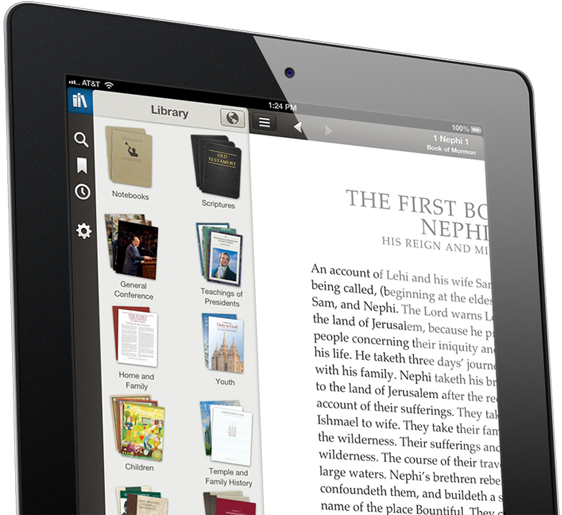 Major Upgrade For Gospel Library App For Ios Devices - Lds Gospel Library App (580x514), Png Download