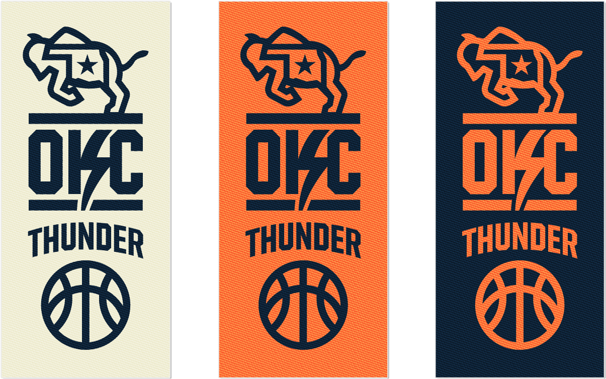 Concept For A New Oklahoma City Thunder Brand Identity - Oklahoma City Thunder (1400x925), Png Download
