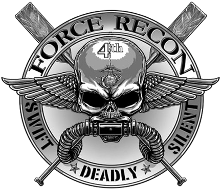 Marines Forces Reconnaissance Marine Recon, Usmc Recon, - Us Marine Recon Logo (432x373), Png Download