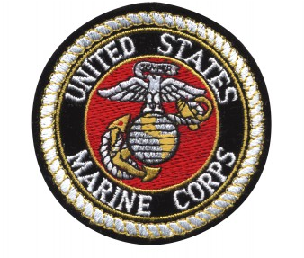 Us Marine Corps Round Patch - Us Marine Corps (400x400), Png Download