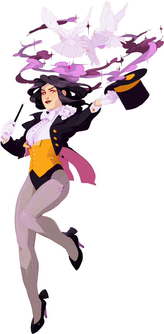 Zatanna Zatara - Zatanna Zatara Fanart (600x1200), Png Download