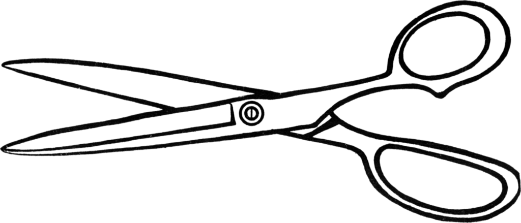Free Download Scissor Black And White Clipart Hair-cutting - Scissors Clipart (1024x439), Png Download