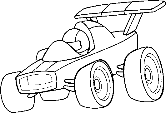 Fast Car Coloring Page - Dibujos Rapidos Para Dibujar (600x470), Png Download