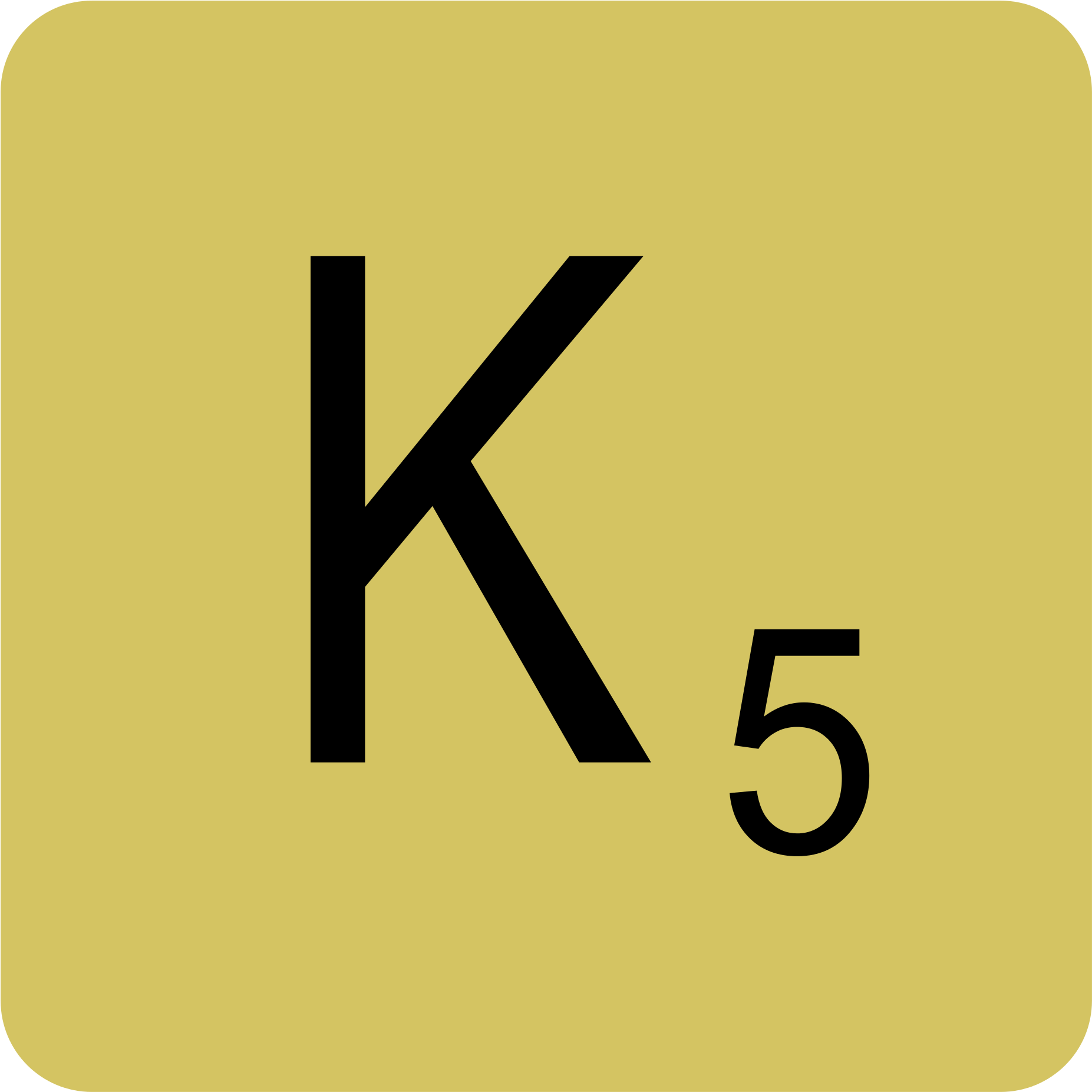 Open - Single Scrabble Tiles R (2000x2000), Png Download