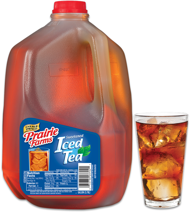 Prairie Farms Tea - Prairie Farms Iced Tea, Sweetened - 1 Gl (3.78 Lt) (800x781), Png Download