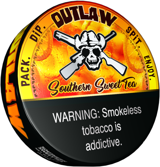 Outlaw Southern Sweet Tea Flavor Dip Tobacco - Sweet Tea (600x600), Png Download