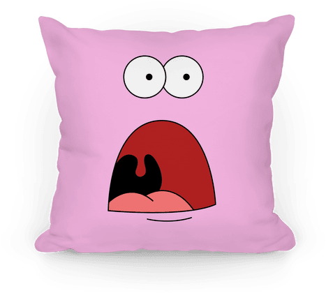 Download Patrick Is Shocked Pillow - Human | Transparent PNG Download ...