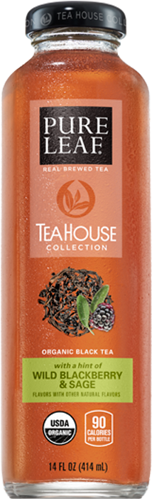 In The Hands Of Our Tea Masters, Usda-certified Organic - Pure Leaf Tea House Strawberry Mint (300x700), Png Download
