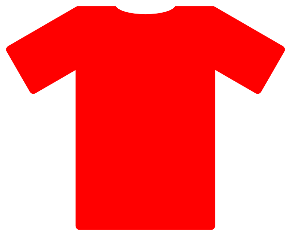 Red Soccer Jersey Clip Art At Clker - Red Football Shirt Clipart (600x486), Png Download