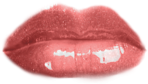 Lips Png Free Download - Pink Lips Transparent Png (600x454), Png Download