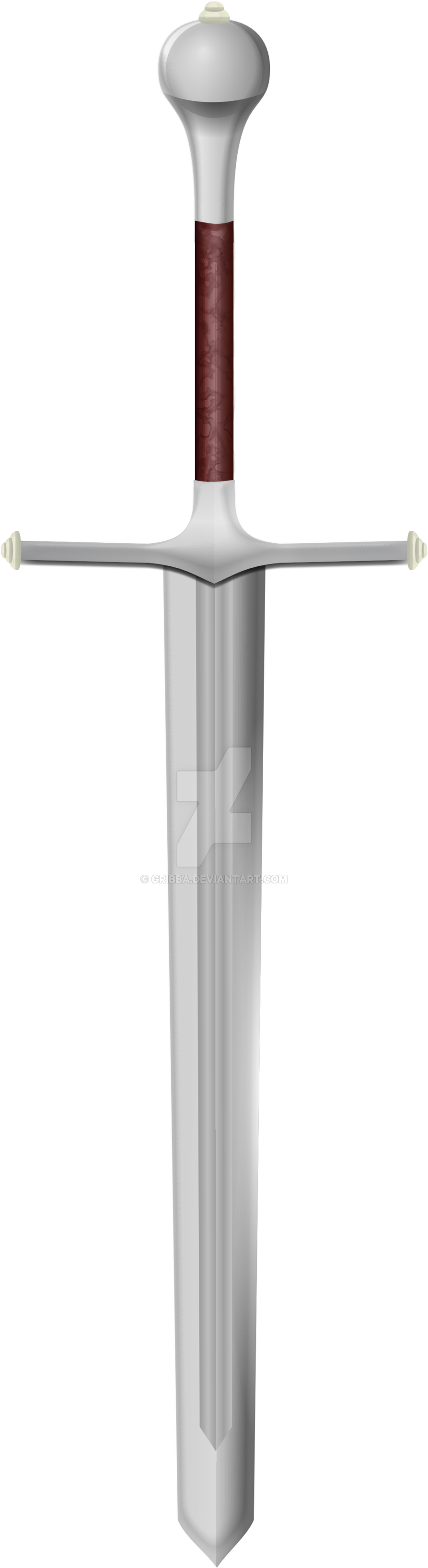 Ned Stark S Sword From Game Of Thrones By Gribba-d4vvnz3 - Gate (900x3379), Png Download