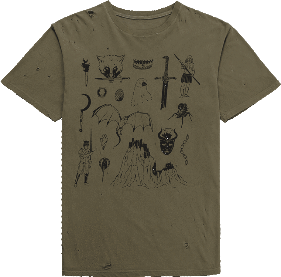 Brown Printed T-shirt - Monkey (1125x1500), Png Download
