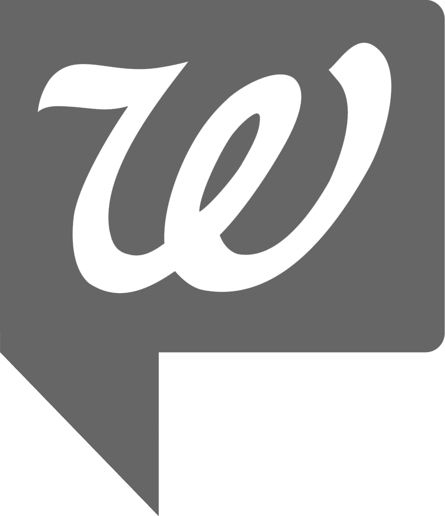 Our Customers - Walgreens Png Logo Black (891x1032), Png Download