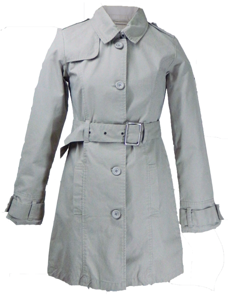 Ladies Trench Coat - Overcoat (460x608), Png Download