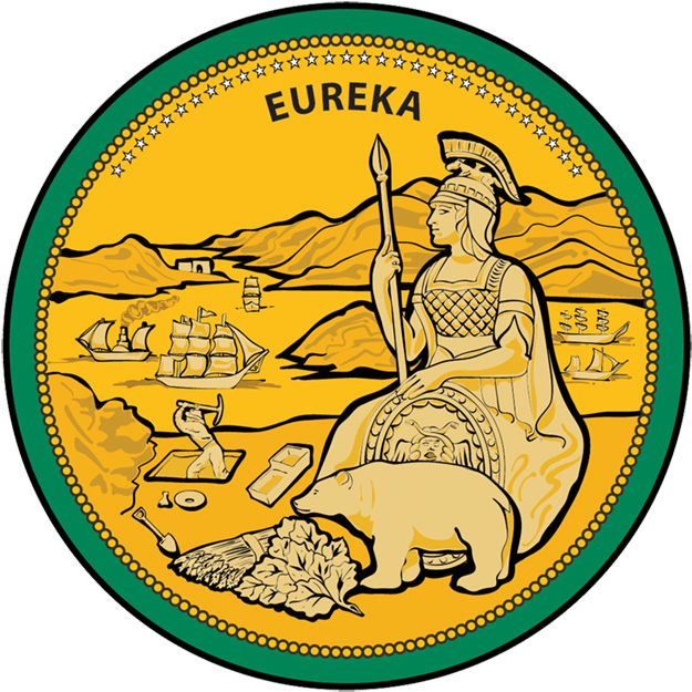 Indiana State Seal Vector - California State Seal Vector (640x640), Png Download