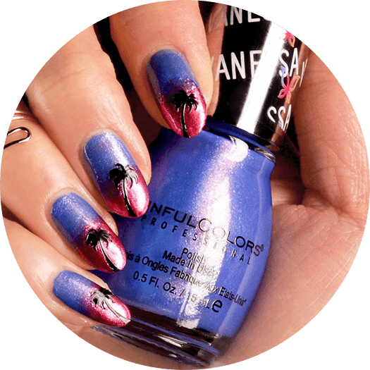 Sunset Ombré Mani - Nail Polish (525x525), Png Download