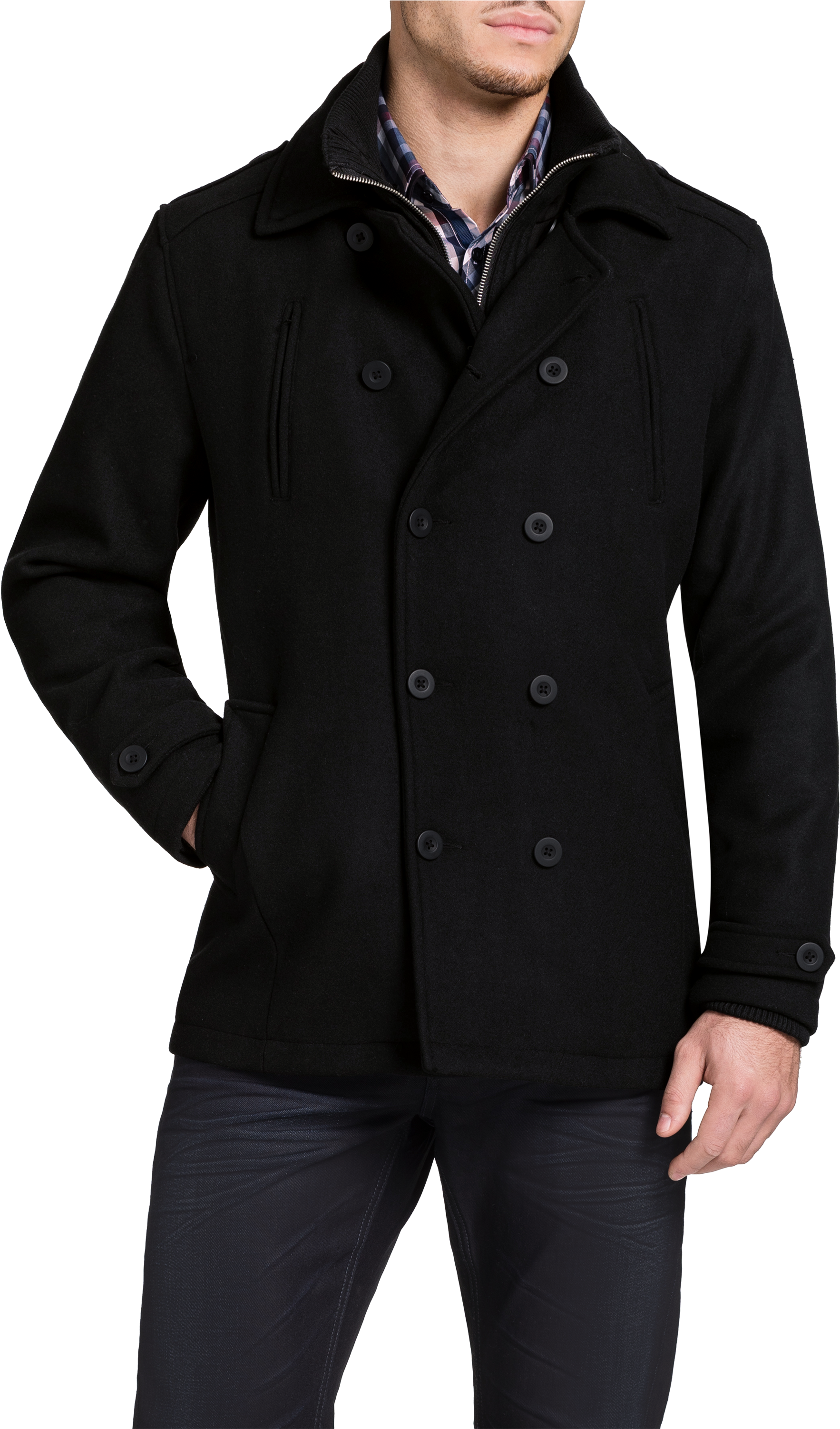 Big And Tall Trenchcoat (3000x3000), Png Download