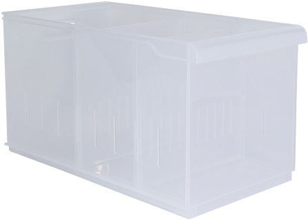 Large Plastic Wide Shelf Bin W/ Dividers - Canopy (492x492), Png Download