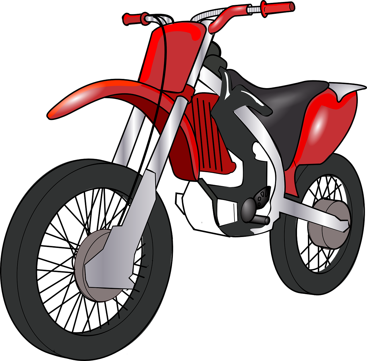 Motorcycle Harley Davidson Scooter Clip Art - Imagen De Motocicleta Animada (1280x1258), Png Download