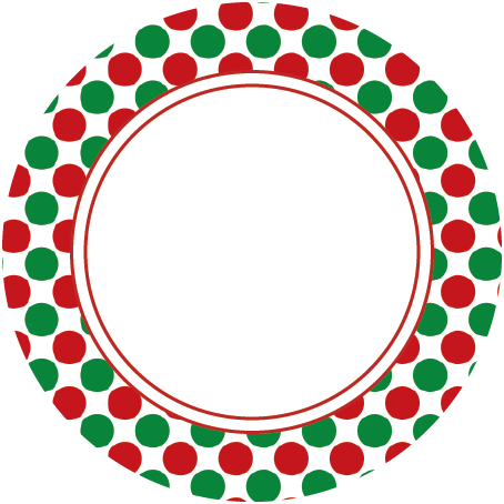 Merry Christmas Polka Dot (454x454), Png Download