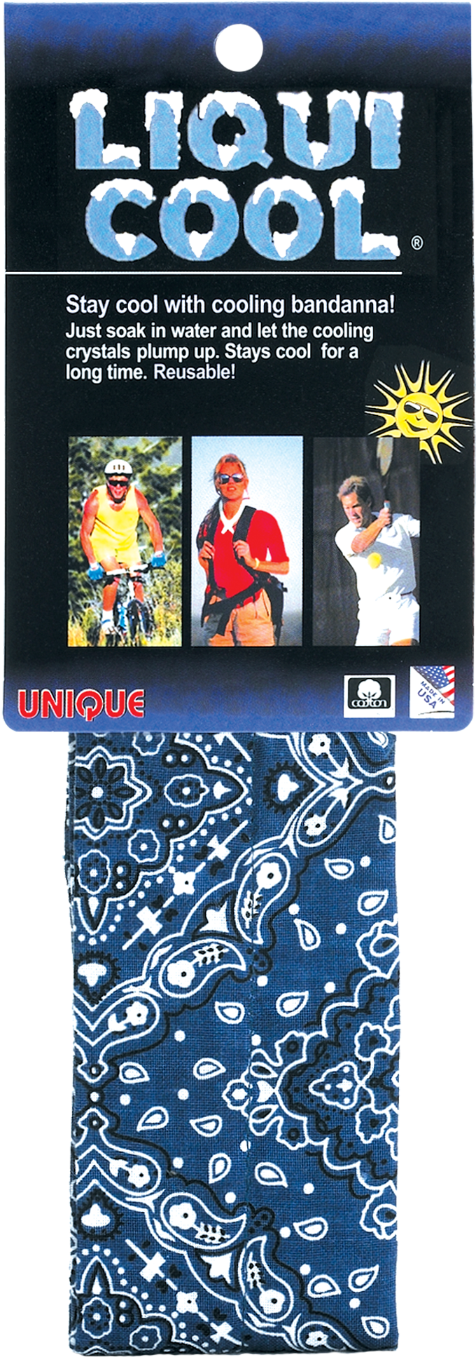Liquicool Cooling Bandanna Blue Print - Tourna Liq-x Liqui-cool Bandana - Red (2000x2000), Png Download