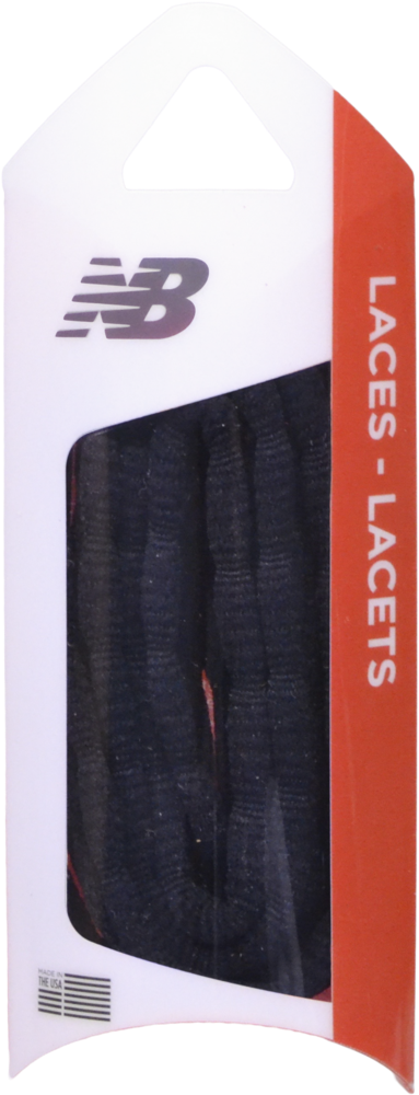 Nb Sure-lace™ Black Shoelace - New Balance (416x1024), Png Download