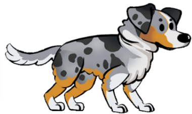 Fos Australian Shepherd - Bandit Fallout Shelter (400x300), Png Download