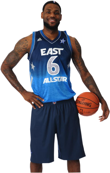 Lebron James 2012 Allstar - Lebron James All Star Png (428x600), Png Download