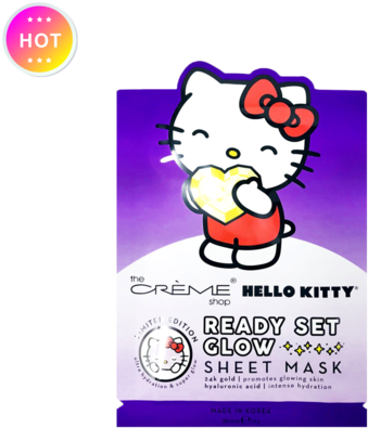 Hello Kitty Ready Set Glow Sheet Mask - Hello Kitty (480x480), Png Download